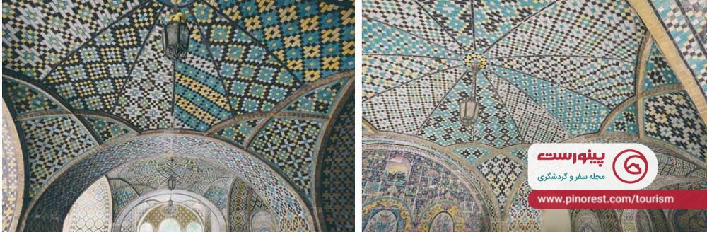 عمارت خاندان زند - مجتمع گلستان - کاشی‌کاری