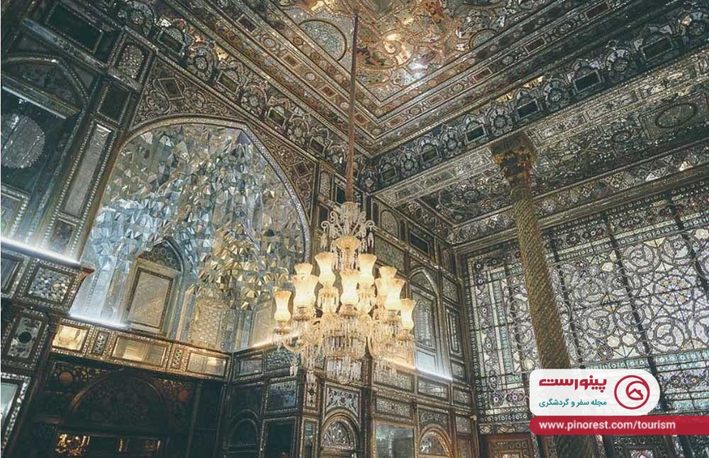 کاخ گلستان - شمس العماره نمای آینه‌کاری‌ها