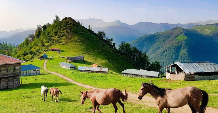 عکس طبیعت کوهستانی شاندرمن