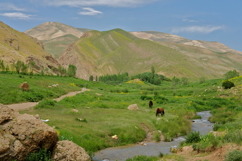 نمایی از دشت‌های تنگه واشی