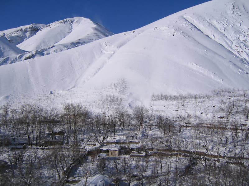 سنگان در زمستان