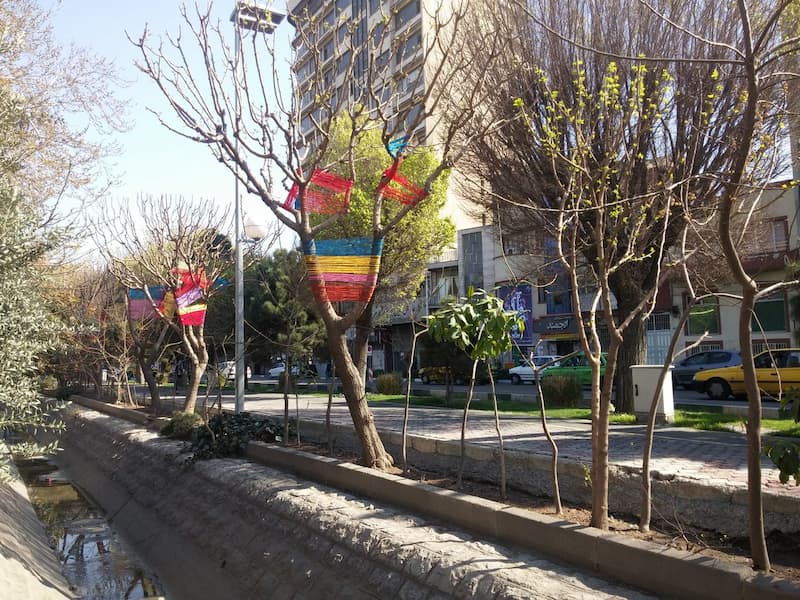 بلوار کشاورز مسیر خوبی برای پیاده روی