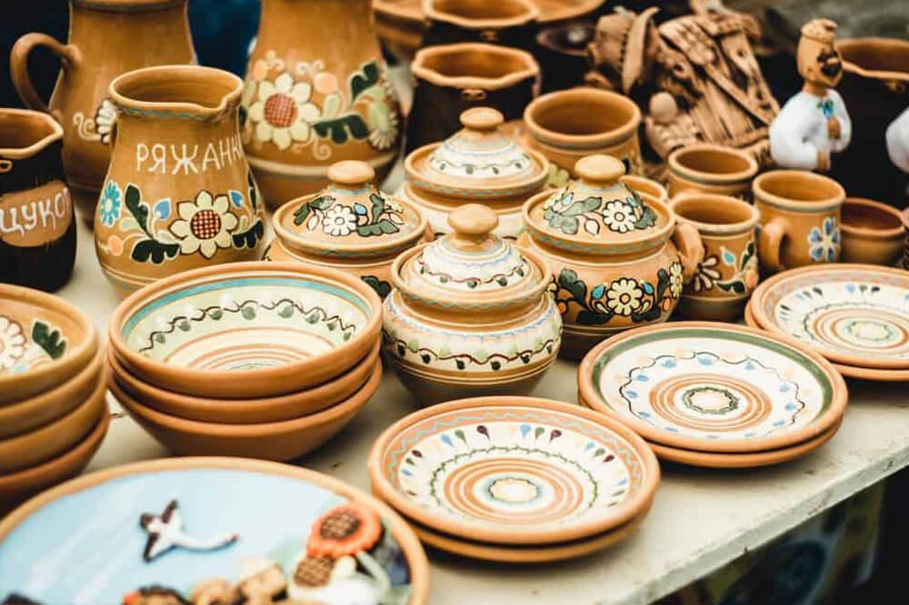 سفال لالجین سوغات همدان