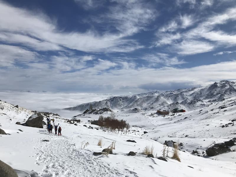 دشت همدان در زمستان