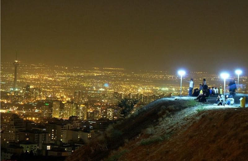 بام تهران یکی از جاهای تفریحی تهران