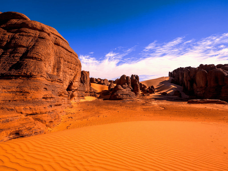 پیاده روی در کویر